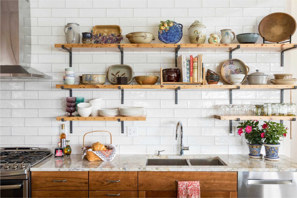 Open Shelving - Bruce FurnPaint - Kitchen Design Trends