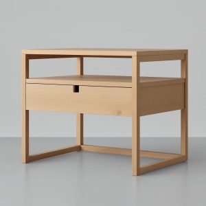 Minimalist Oak Side Table