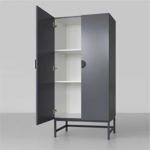 Charcoal Steel Filing Cabinet | Bruce Furnpaint